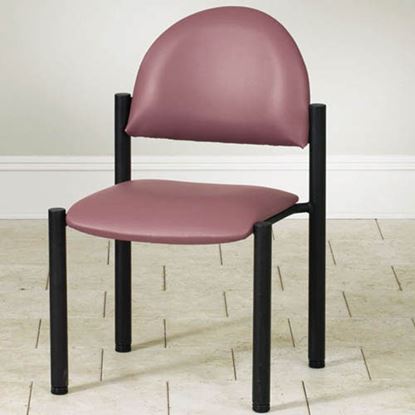 Waiting Room Black Frame Chair w-o Arms