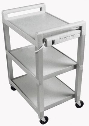 Utility Cart With Power Strip W-O Drawer